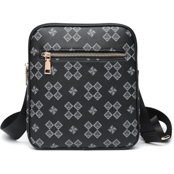 Sling Bag Crossbody Backpack for Men,Handiness Skiing Sling Bag, Lightweight Daypack for Hiking Travel (Black)